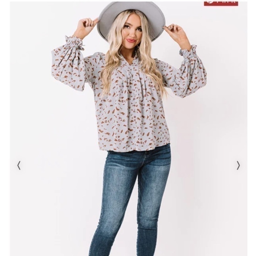 Jodifl Love In Tribeca Airy Blue Blouse - Picture 2 of 9